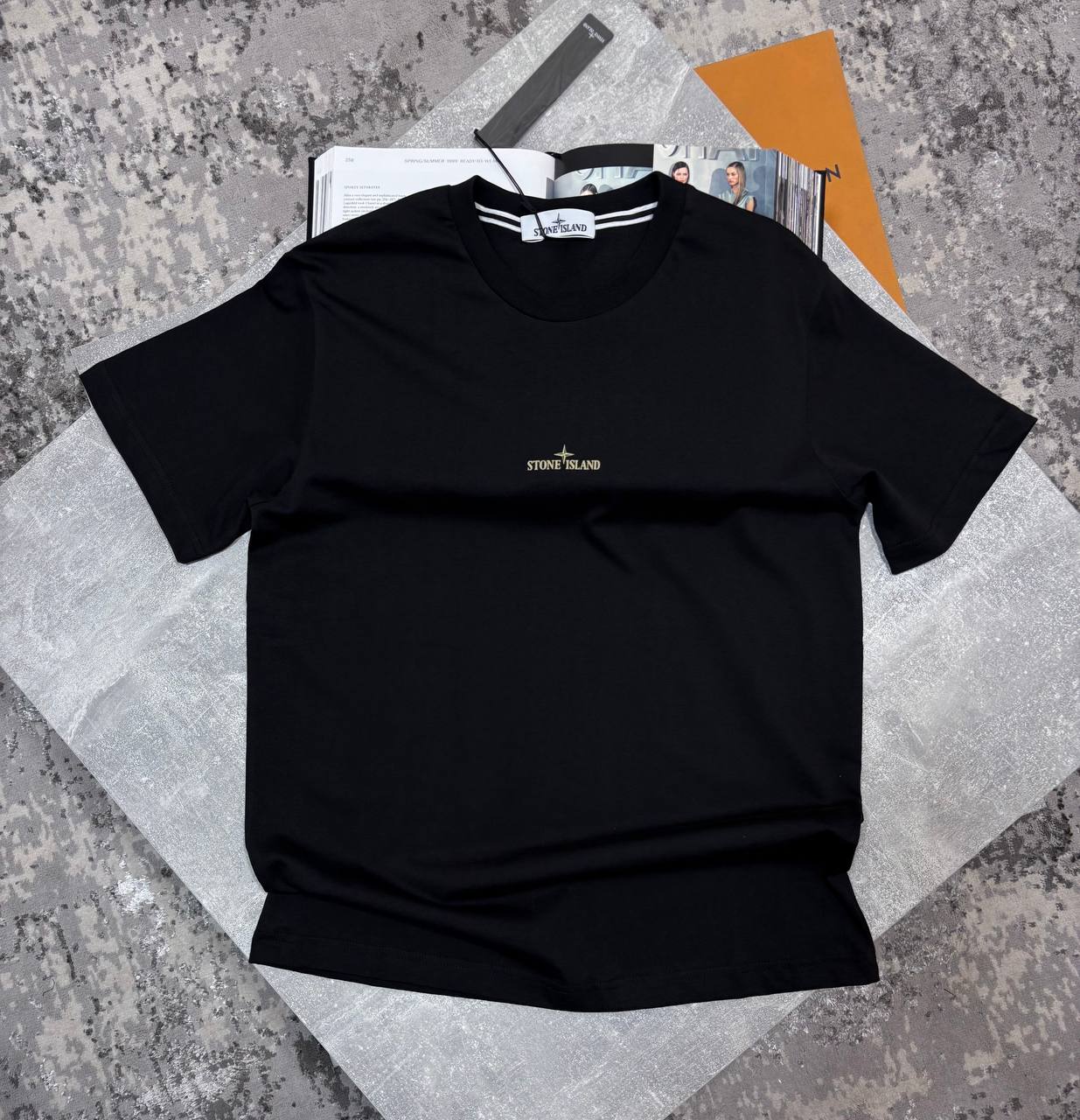 STONE ISLAND TEE BLACK image 0