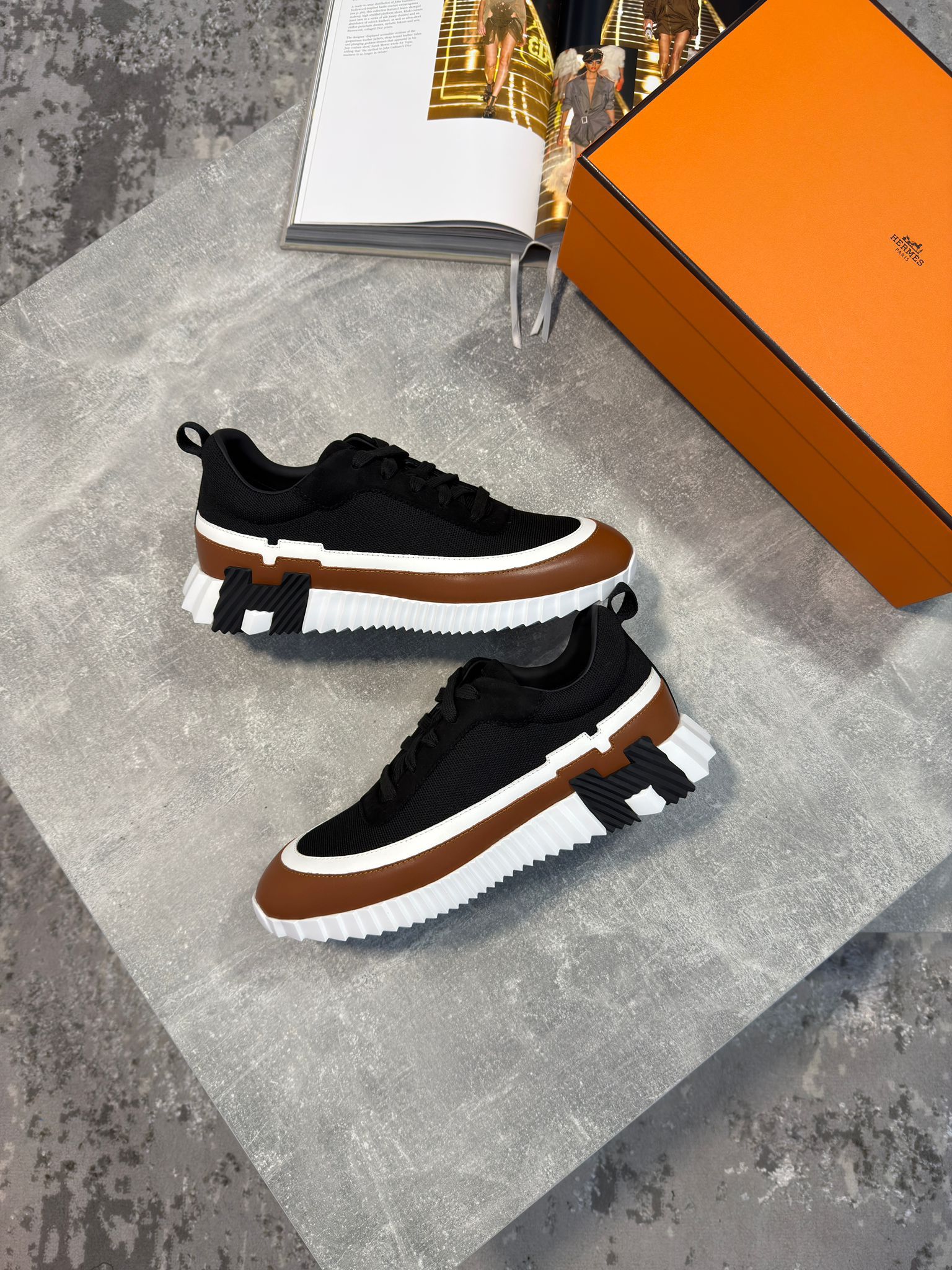 Hermes Trainers Brown image 0