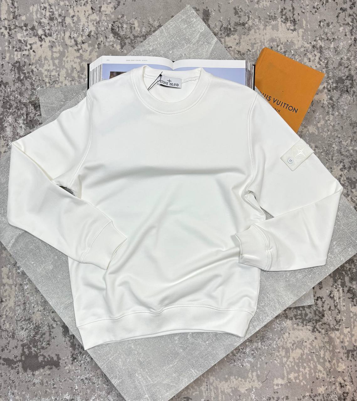 Stone Jumper White - Ghost Badge