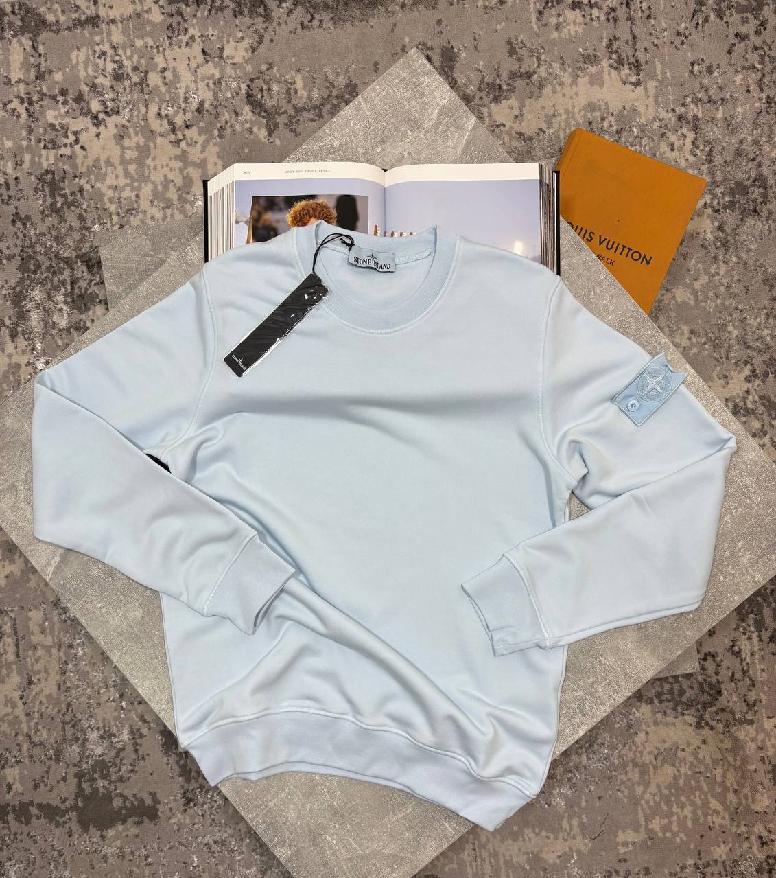 Stone Jumper Light Blue - Ghost Badge